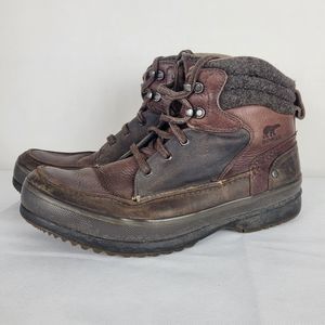 Sorel Kingston Chukka Boot Mens 11.5 Brown Waterproof Leather Casual Work Hiking